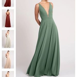 Jenny Yoo Hollis Bridesmaid Dress - Eucalyptus